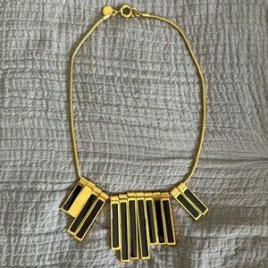 Marc Jacobs Statement Necklace Black & Gold